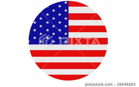 3D USA national flag illustration symbol.  26646893