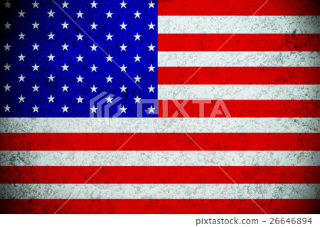 American flag ,3D USA national flag illustration  26646894