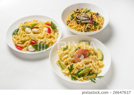 Italian raw pasta recipe Raw pasta and Italian ingredients 26647637