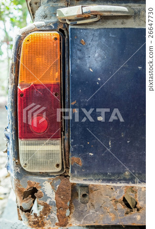 Rear pickup car ancient obsolate decay Rear pickup car ancient obsolate decay 26647730