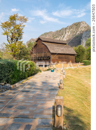 Livestock barn and path slope 26647803