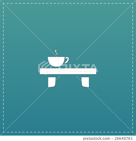cup on the table icon 26648761