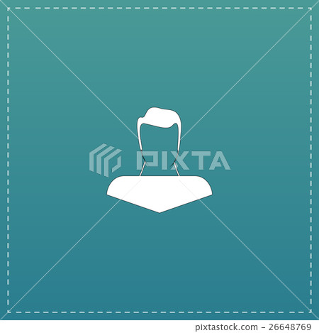 boy icon head silhouette 26648769