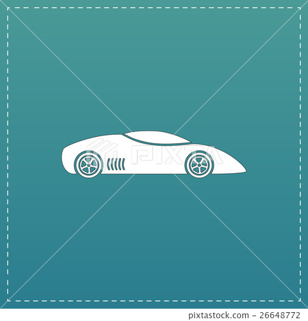 Silhouette of sport car for racing sports Silhouette of sport car for racing sports 26648772