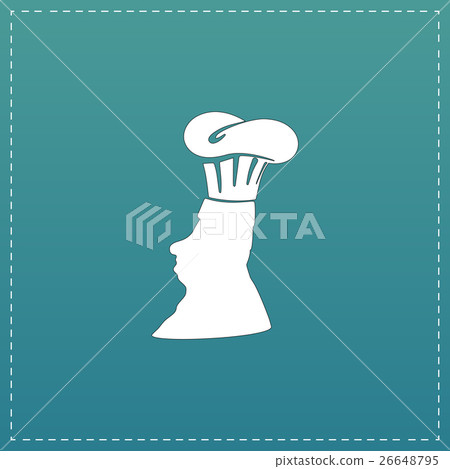 Silhouette of chef in hat 26648795