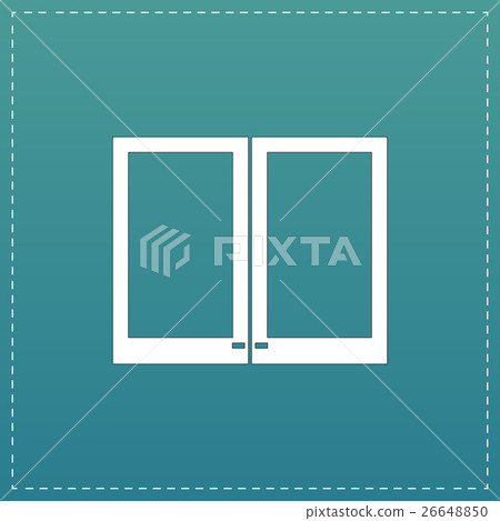 Two plastic Window icon, sign and button 26648850