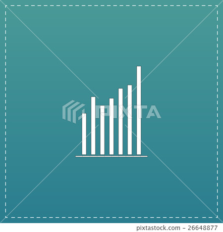 Graph chart sign icon. Diagram symbol. Statistics. Graph chart sign icon. Diagram symbol. Statistics. 26648877