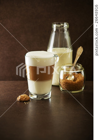 Latte macchiato coffee Latte macchiato coffee 26648916