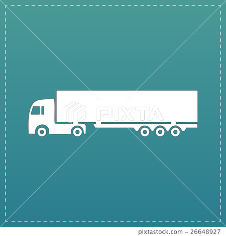 Vector detailed trucks silhouettes  26648927