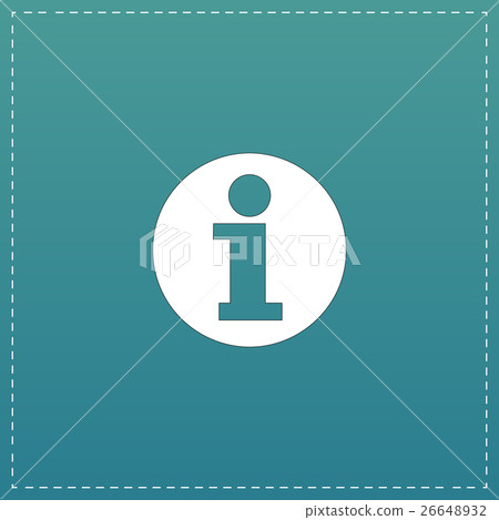 Information sign. Vector icon. 26648932