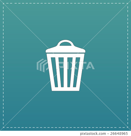 Trash can icon, vector eps10 illustration 26648965