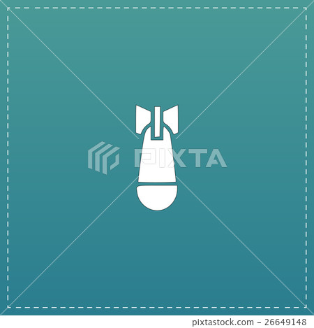 Air bomb vector icon. Flat illustrator Air bomb vector icon. Flat illustrator 26649148