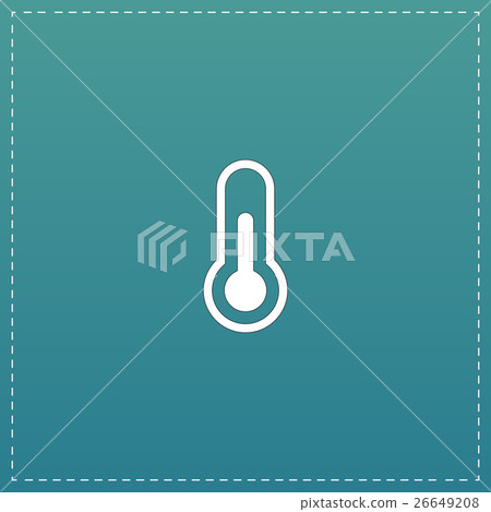 Thermometer flat icon Thermometer flat icon 26649208