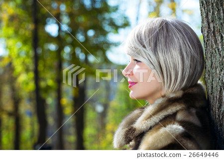 Portrait of a young girl close-up. 26649446