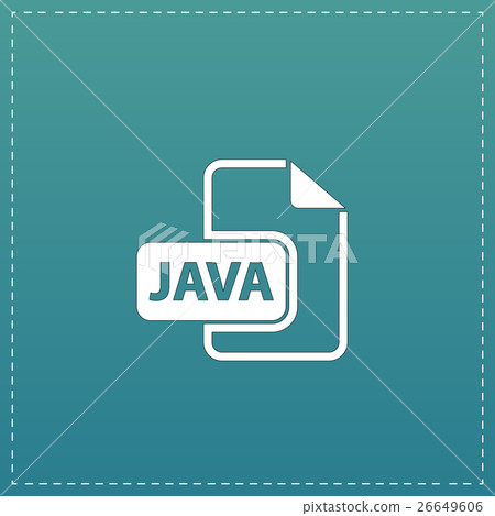 Java development file format flat icon 26649606
