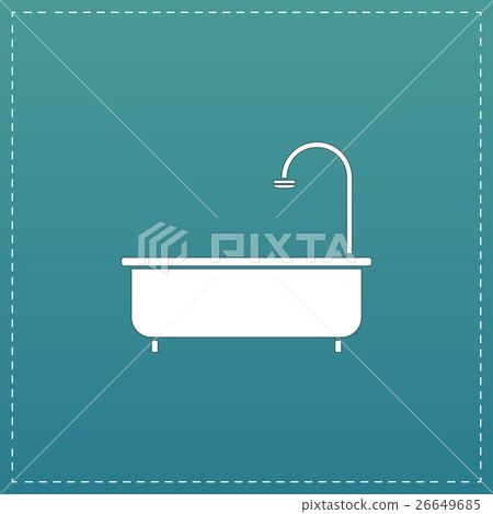 Bathtub flat icon Bathtub flat icon 26649685