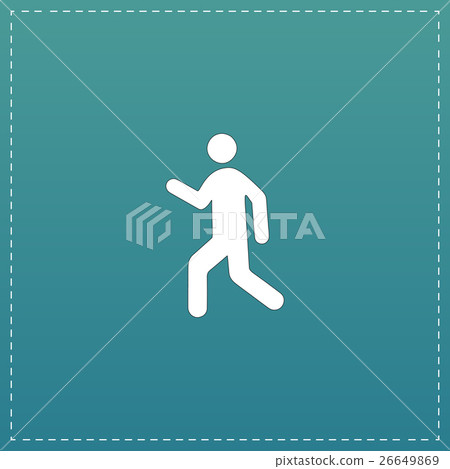 Man walk icon vector - Stock Illustration [26649869] - PIXTA