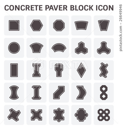 Paver block icon Paver block icon 26649946