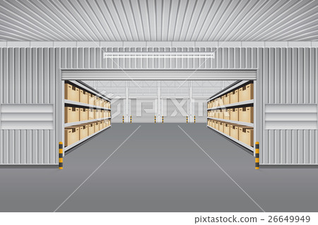 warehouse building vector 26649949