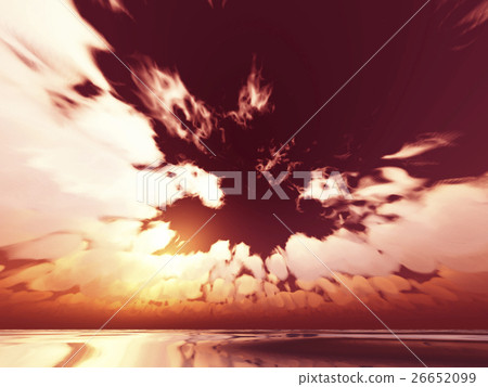 Wind and clouds with the sea 26652099