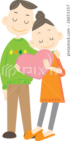 A couple with hearts 26653357