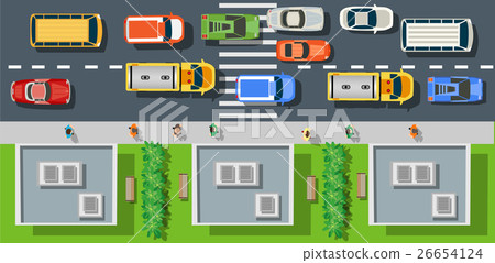 city street with asphalt city street with asphalt 26654124