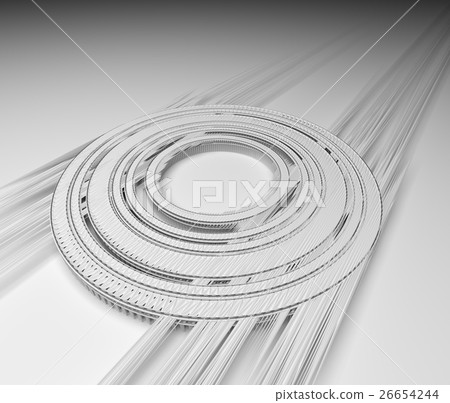 Object of white circle 26654244