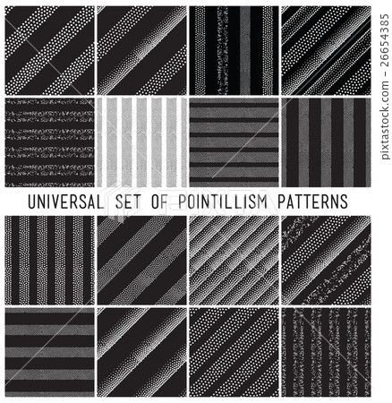 Vector geometric seamless pattern set. Repeating Vector geometric seamless pattern set. Repeating 26654385