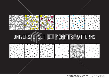 Set of universal vector fashion geometric seamless Set of universal vector fashion geometric seamless 26654389