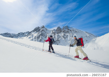 Two ski mountaineers men 26655167