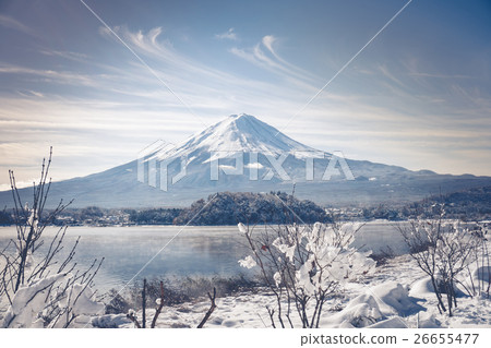 Mt Fuji in the lake kawaguchiko Mt Fuji in the lake kawaguchiko 26655477