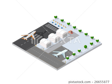Isometric 3D airstrip Isometric 3D airstrip 26655877