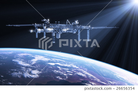 International Space Station In The Rays Of Sun International Space Station In The Rays Of Sun 26656354