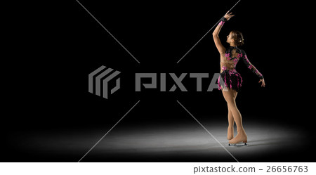 Young girl figure skater 26656763