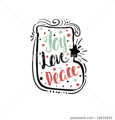 Hand drawn holiday lettering.  26656958