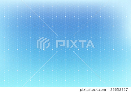 Geometric pattern with connected line and dots 26658527