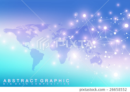 Geometric graphic background communication. Big 26658552