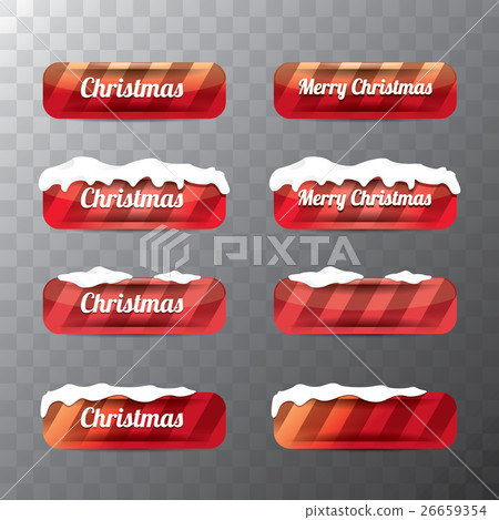 Christmas web buttons set. winter web buttons 26659354