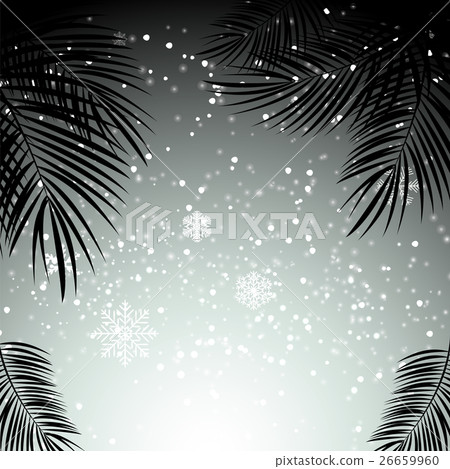 Christmas and New Year with Palm Leaves in Christmas and New Year with Palm Leaves in 26659960
