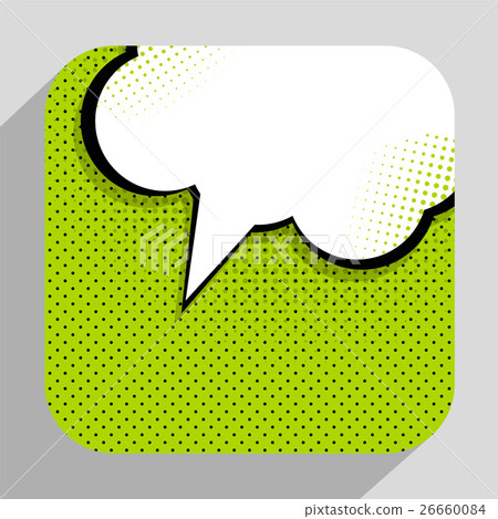 Speech Bubble Pop Art Background On Dot Background Speech Bubble Pop Art Background On Dot Background 26660084