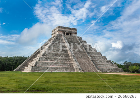 El Castillo or Temple of Kukulkan pyramid El Castillo or Temple of Kukulkan pyramid 26660263
