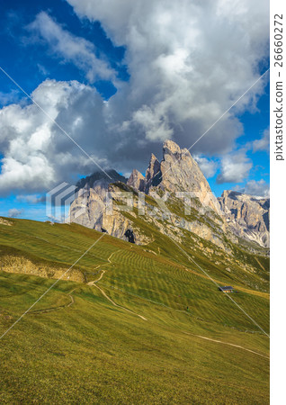 Seceda peak, Odle mountain range, Dolomites, Italy 26660272