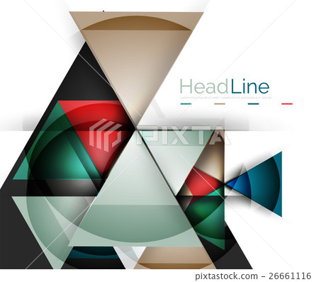 Vector 3d geometric abstract background - Stock Illustration [26661116 ...