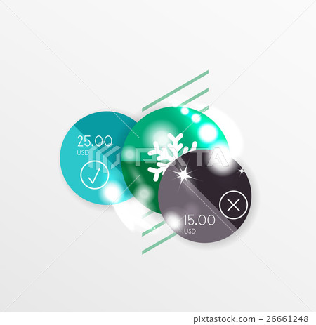 Christmas and New Year sale sticker templates 26661248