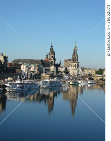 German Dresden Old Town and Elbe River 26662073