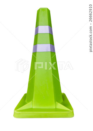 Green traffic cone 26662910