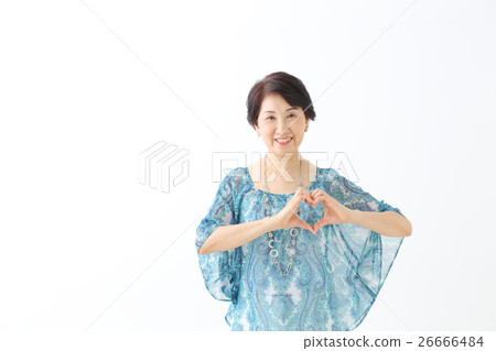 A smiling middle woman 26666484