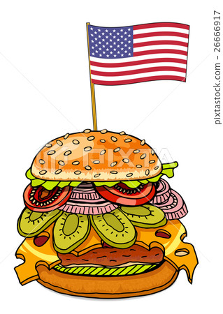 hamburger with cheese hamburger with cheese 26666917