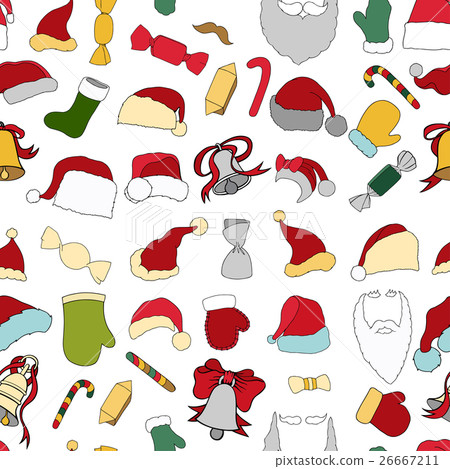 Christmas seamless vector pattern - Stock Illustration [26667211] - PIXTA