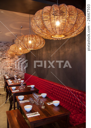 interior of modern restaurant  26667503
